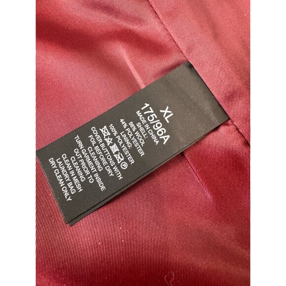 Kate  spade BURGUNDY PEARL BUTTONS A-line Wool Blend Coat size XL - Picture 8 of 13